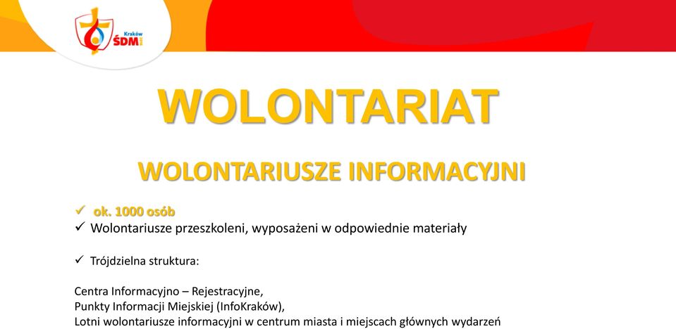 Trójdzielna struktura: Centra Informacyjno Rejestracyjne, Punkty