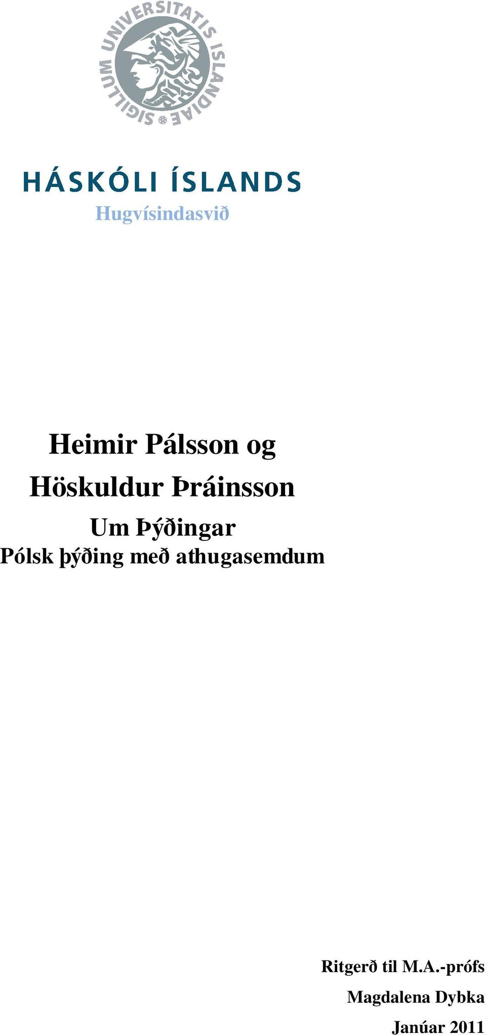 Pólsk þýðing með athugasemdum