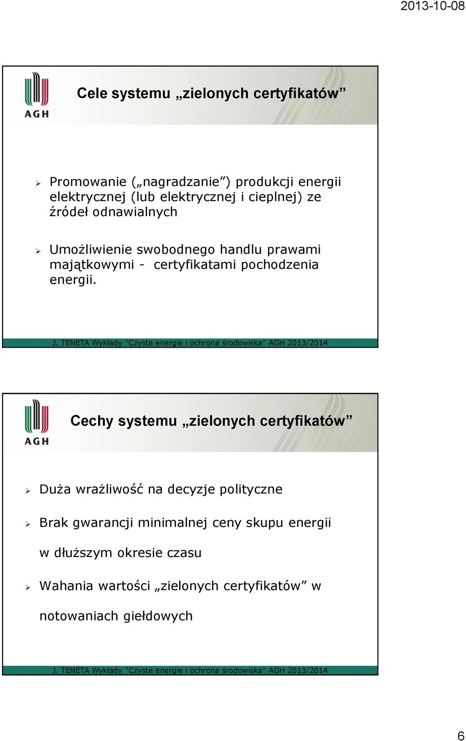 pochodzenia energii.