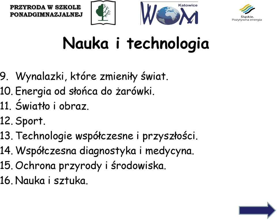 Technologie współczesne i przyszłości. 14.