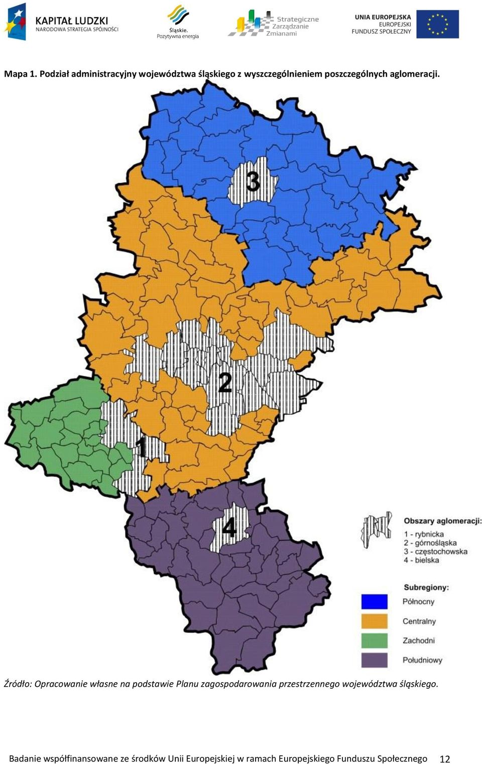 poszczególnych aglomeracji.