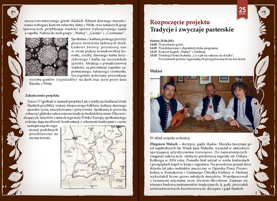 Należą do nich grupy: Wańcy, Gronie i Czernianie. Spotkania z kulturą pomogą przeżyć proces tworzenia ludowych dzieł.
