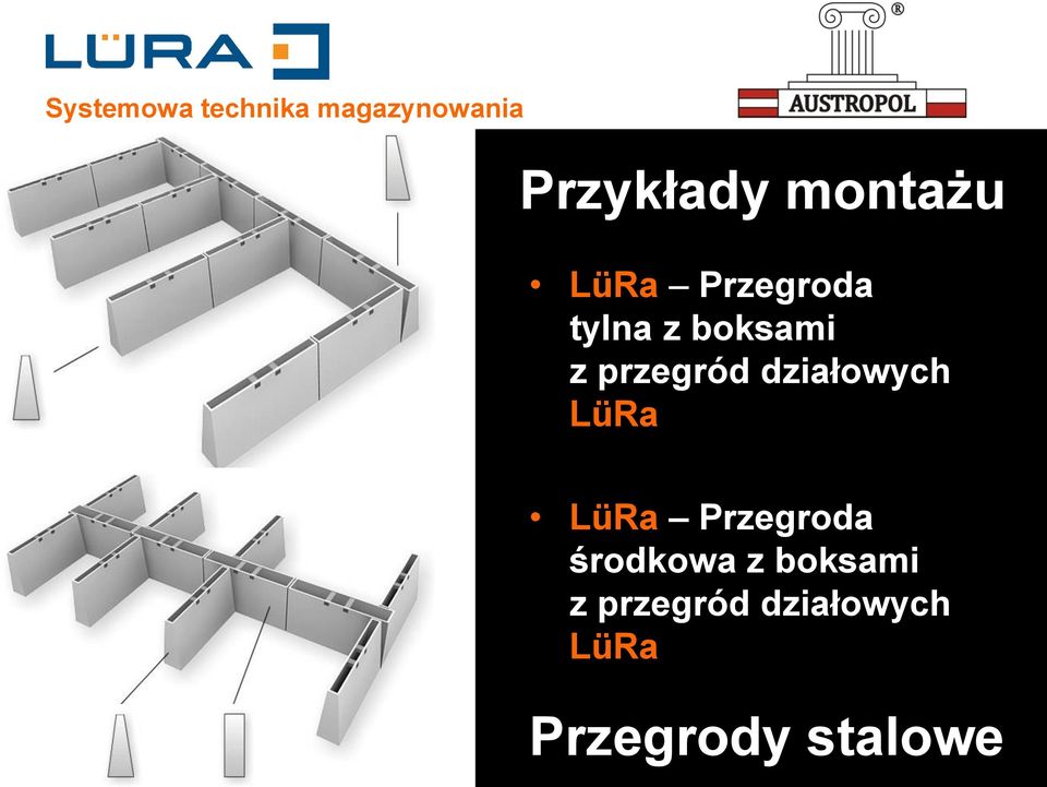 LüRa Przegroda środkowa  Przegrody