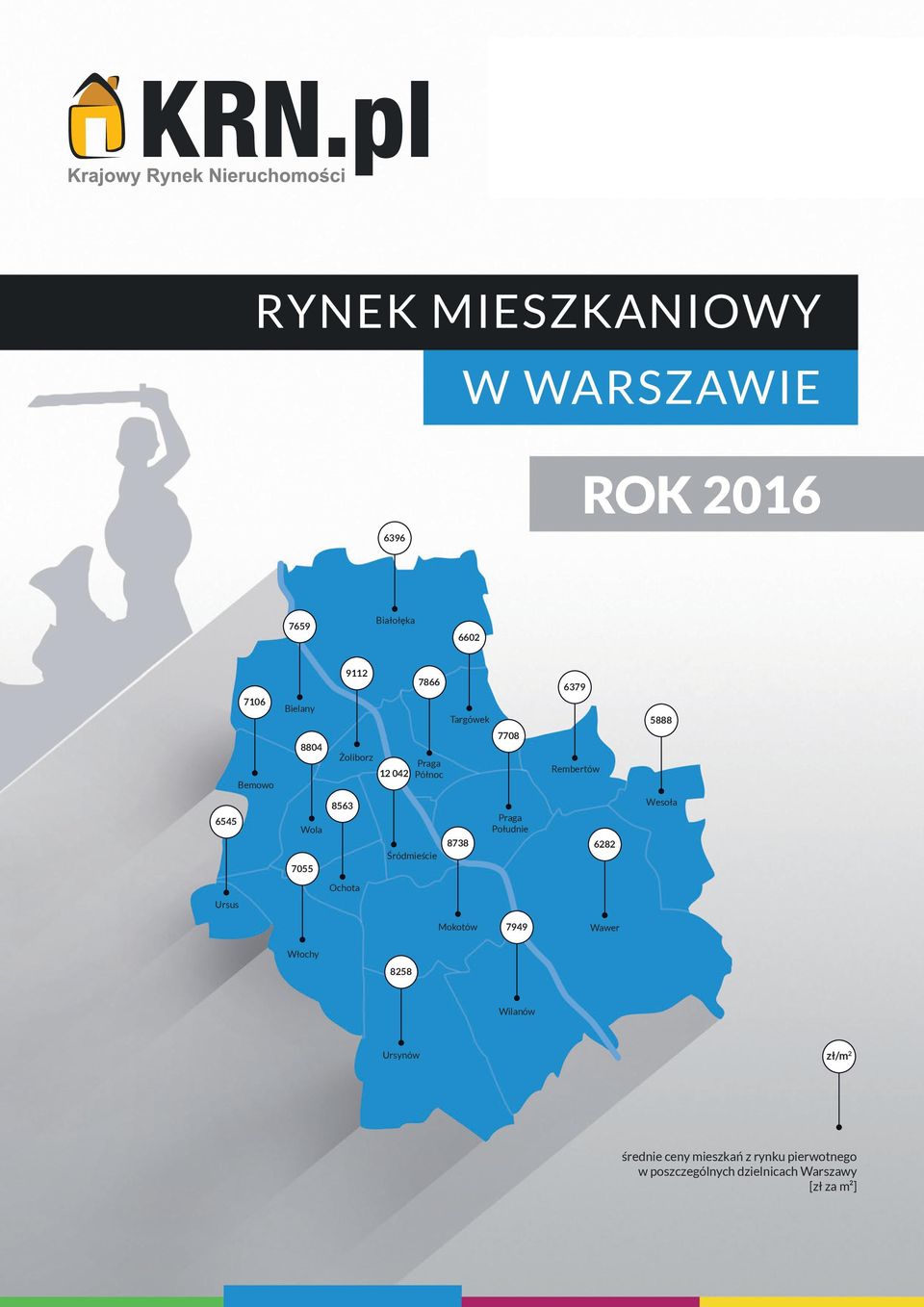 Śródmieście 8738 Praga Południe 6282 Wesoła Ochota Ursus Mokotów 7949 Wawer Włochy 8258 Wilanów