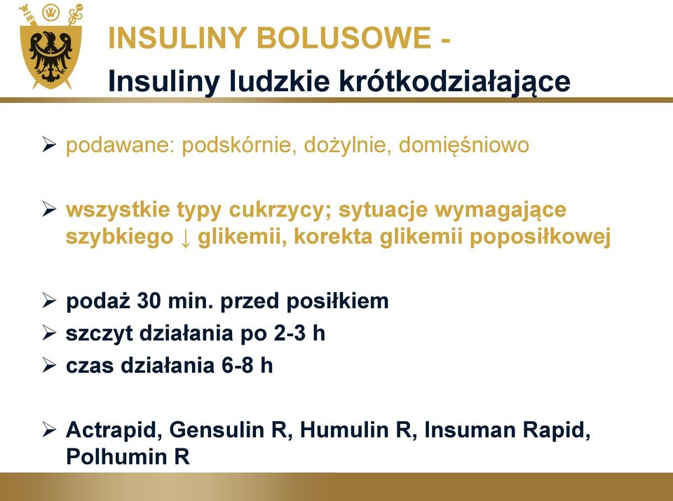 glikemii, korekta glikemii poposiłkowej podaż 30 min.