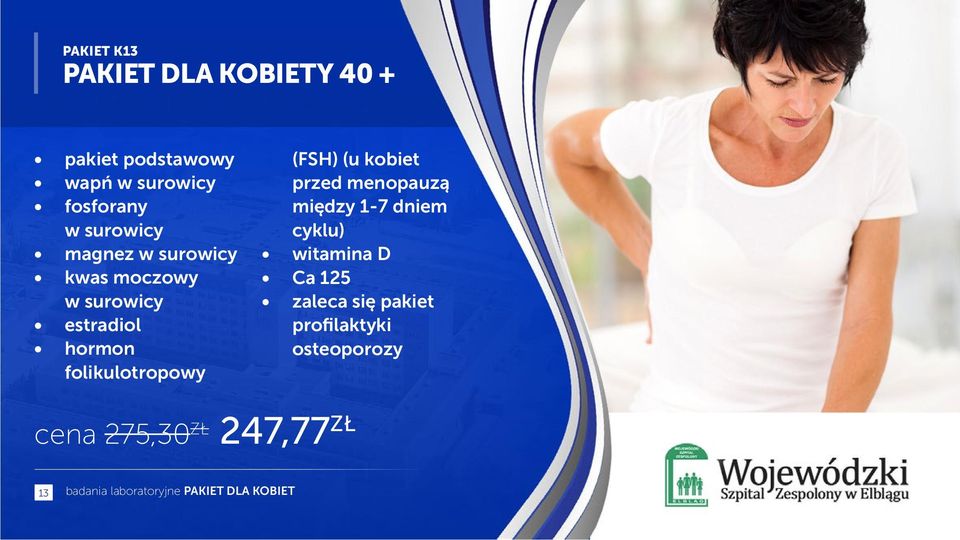 hormon folikulotropowy (FSH) (u kobiet przed menopauzą między 1-7 dniem