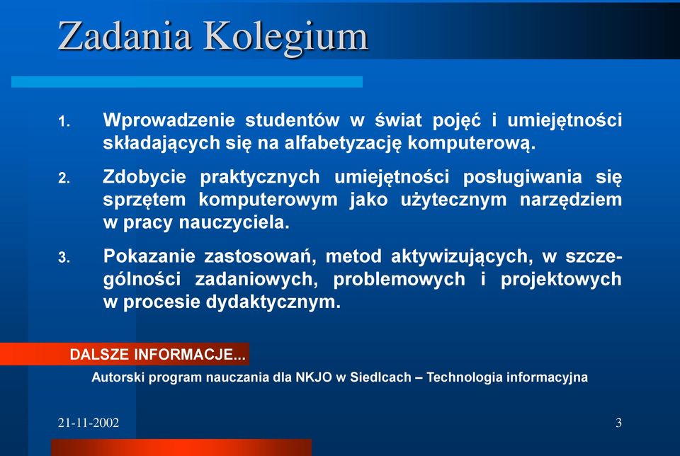 nauczyciela. 3.