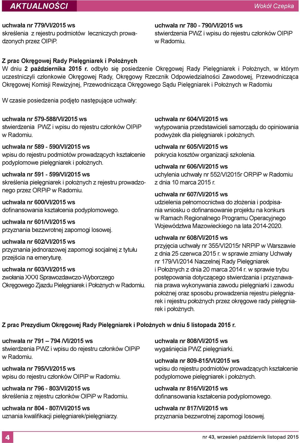 odbyło się posiedzenie Okręgowej Rady Pielęgniarek i Położnych, w którym uczestniczyli członkowie Okręgowej Rady, Okręgowy Rzecznik Odpowiedzialności Zawodowej, Przewodnicząca Okręgowej Komisji