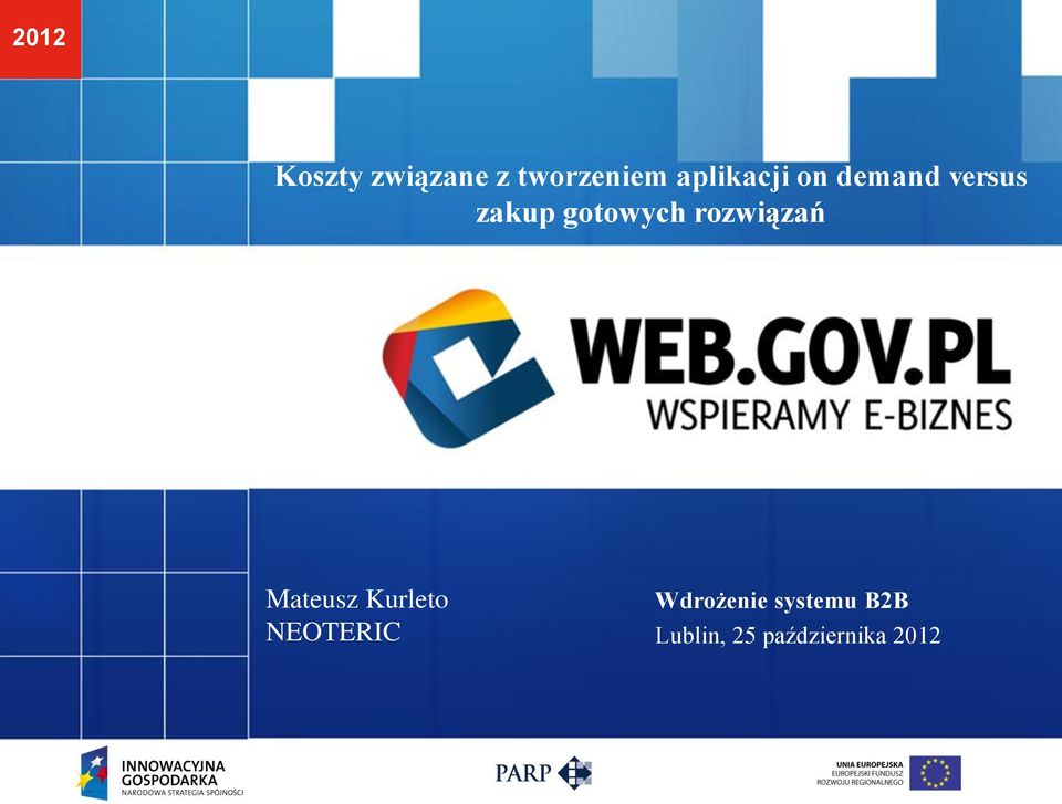 gotowych rozwiązań Mateusz Kurleto