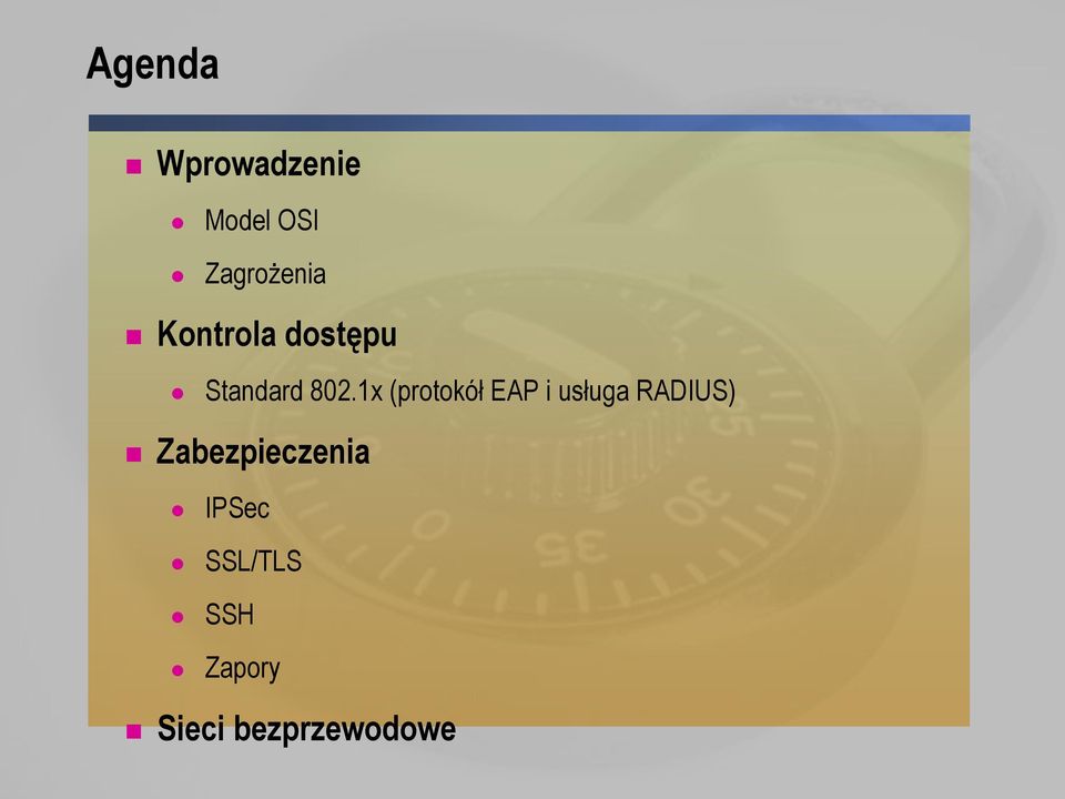 1x (protokół EAP i usługa RADIUS)