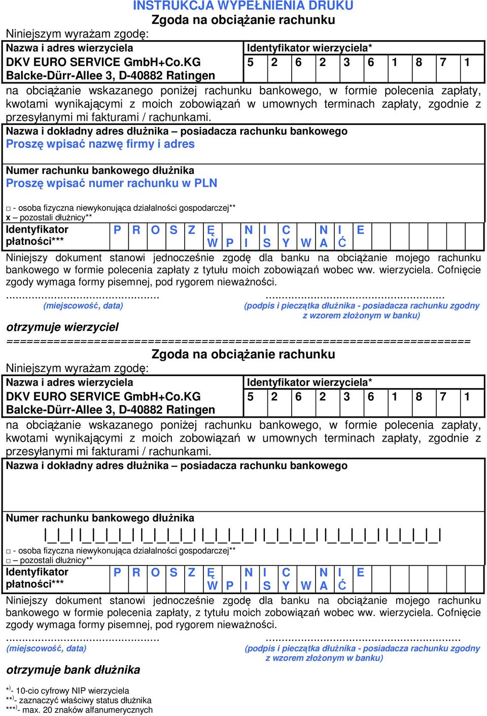 nazwę firmy i adres