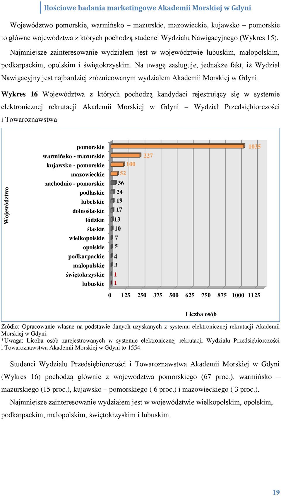 Na uwagę zasługuje, jednakże fakt, iż Wydział Nawigacyjny jest najbardziej zróżnicowanym wydziałem Akademii Morskiej w Gdyni.