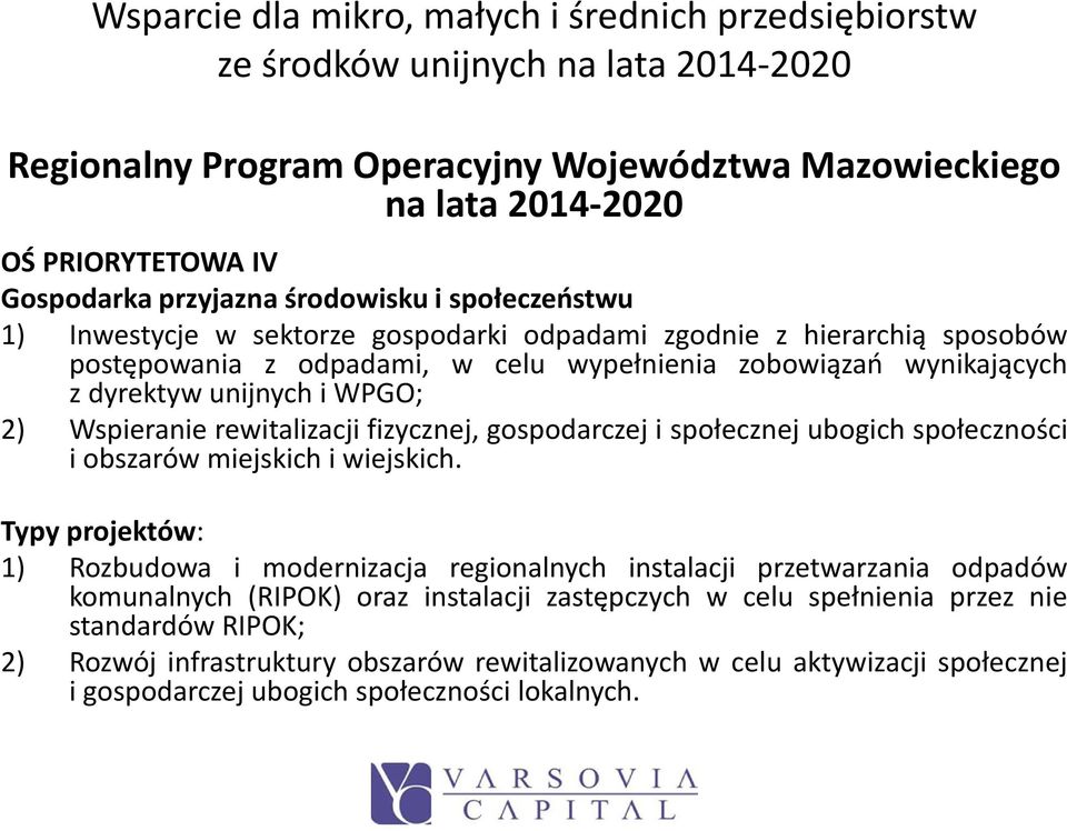 społecznej ubogich społeczności i obszarów miejskich i wiejskich.