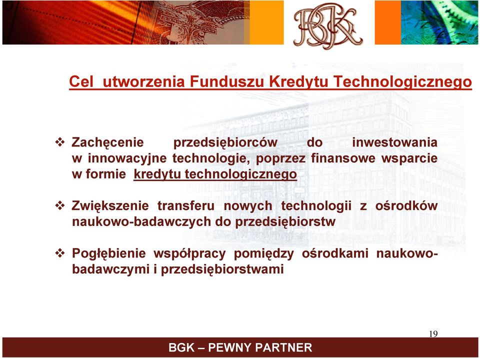 technologicznego Zwiększenie transferu nowych technologii z ośrodków naukowo-badawczych