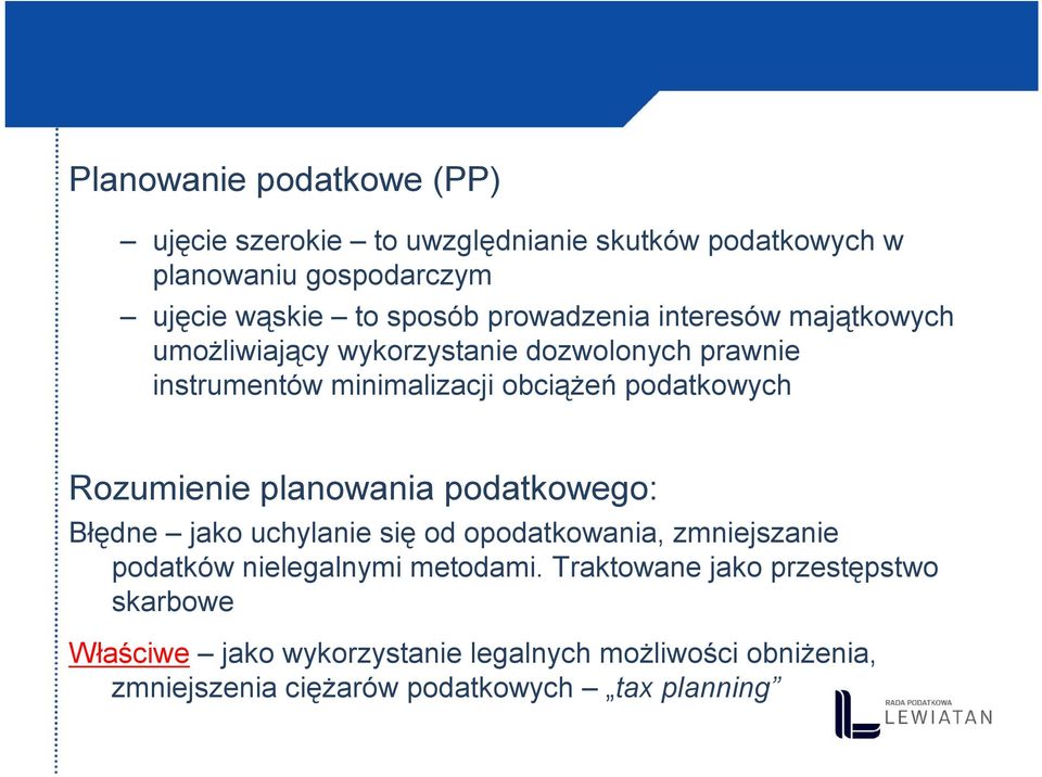 Rozumienie planowania podatkowego: Błędne jako uchylanie się od opodatkowania, zmniejszanie podatków nielegalnymi metodami.
