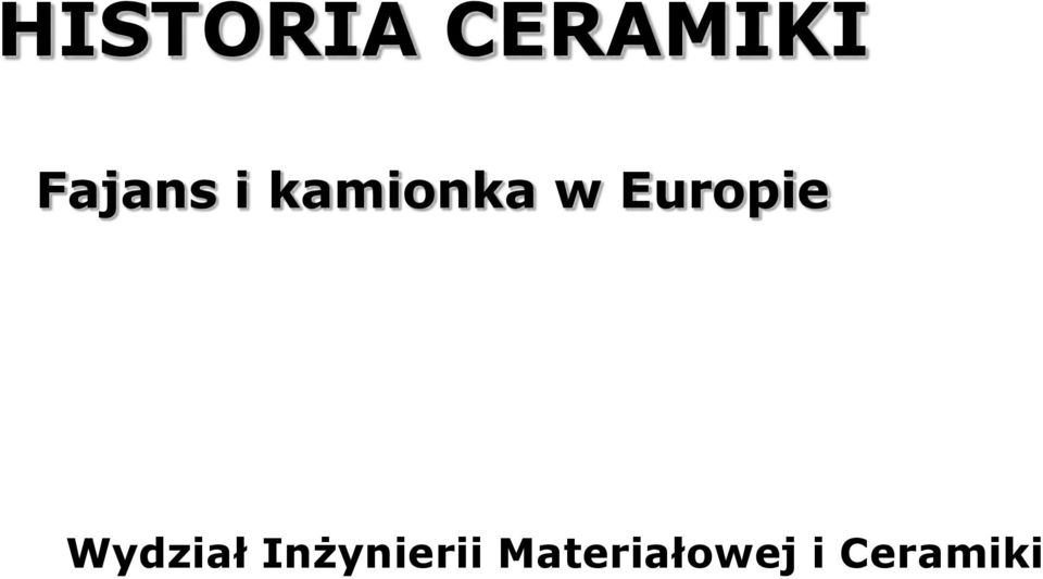 Europie Wydział