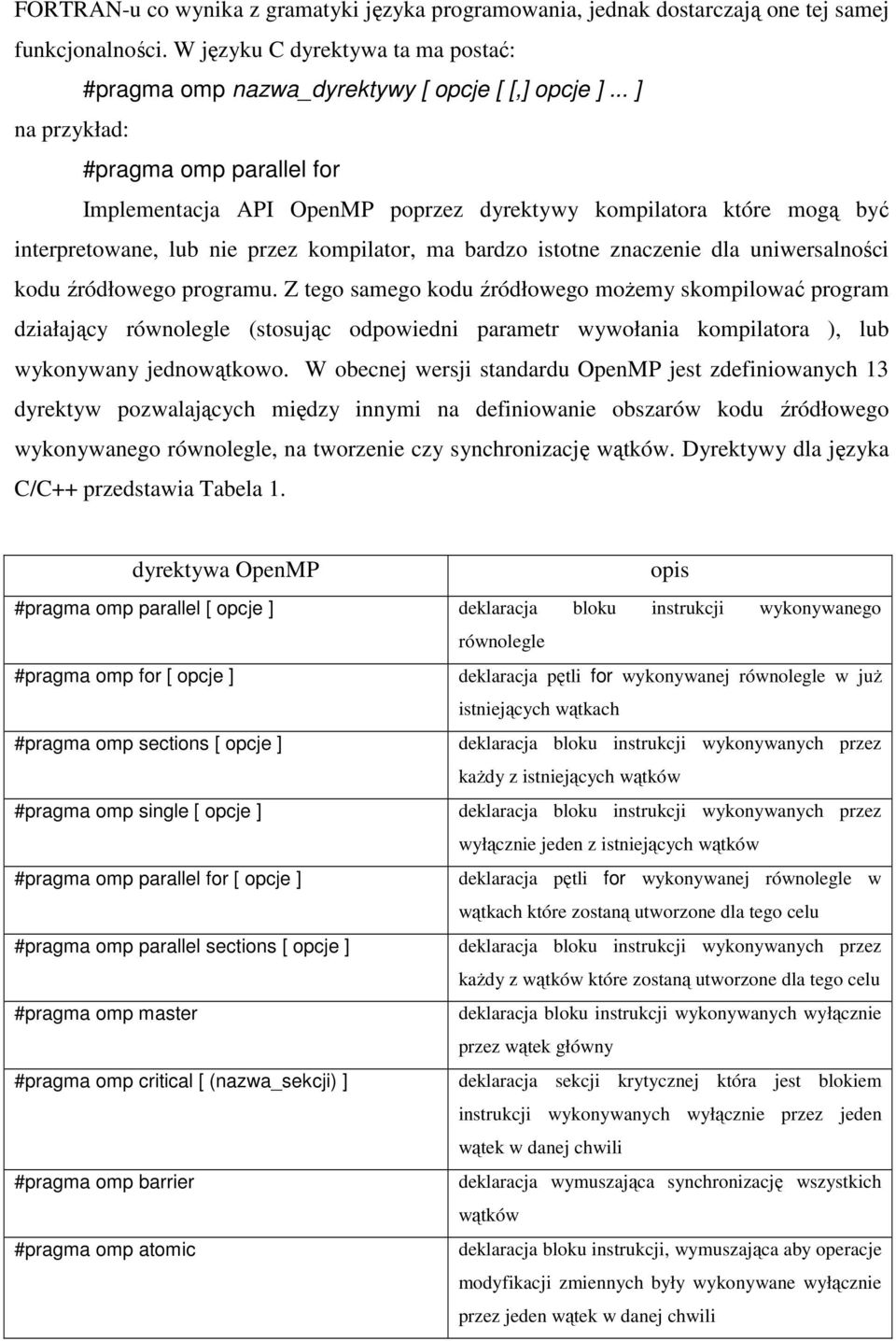 uniwersalności kodu źródłowego programu.