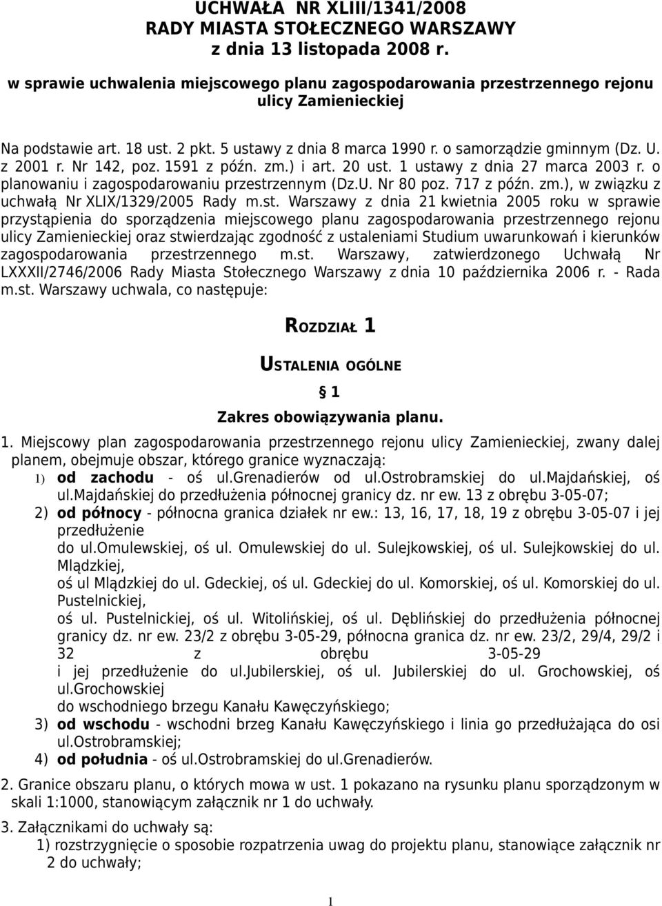o planowaniu i zagospodarowaniu przestr
