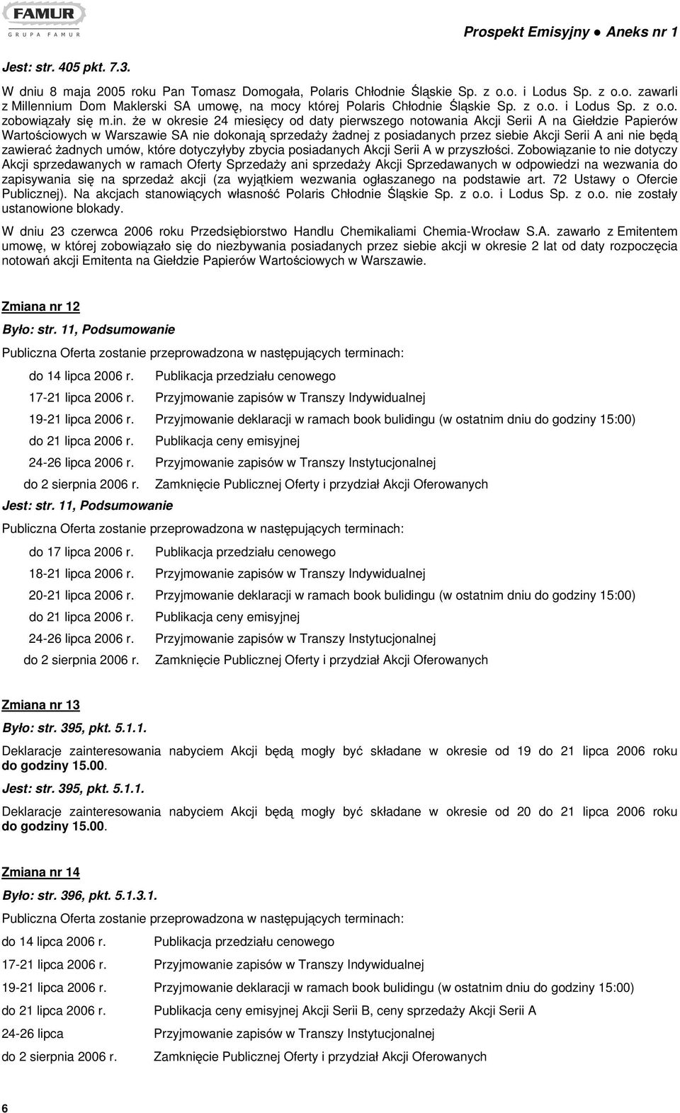 że w okresie 24 miesięcy od daty pierwszego notowania Akcji Serii A na Giełdzie Papierów Wartościowych w Warszawie SA nie dokonają sprzedaży żadnej z posiadanych przez siebie Akcji Serii A ani nie