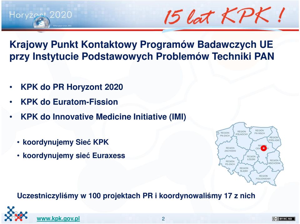 Euratom-Fission KPK do Innovative Medicine Initiative (IMI) koordynujemy