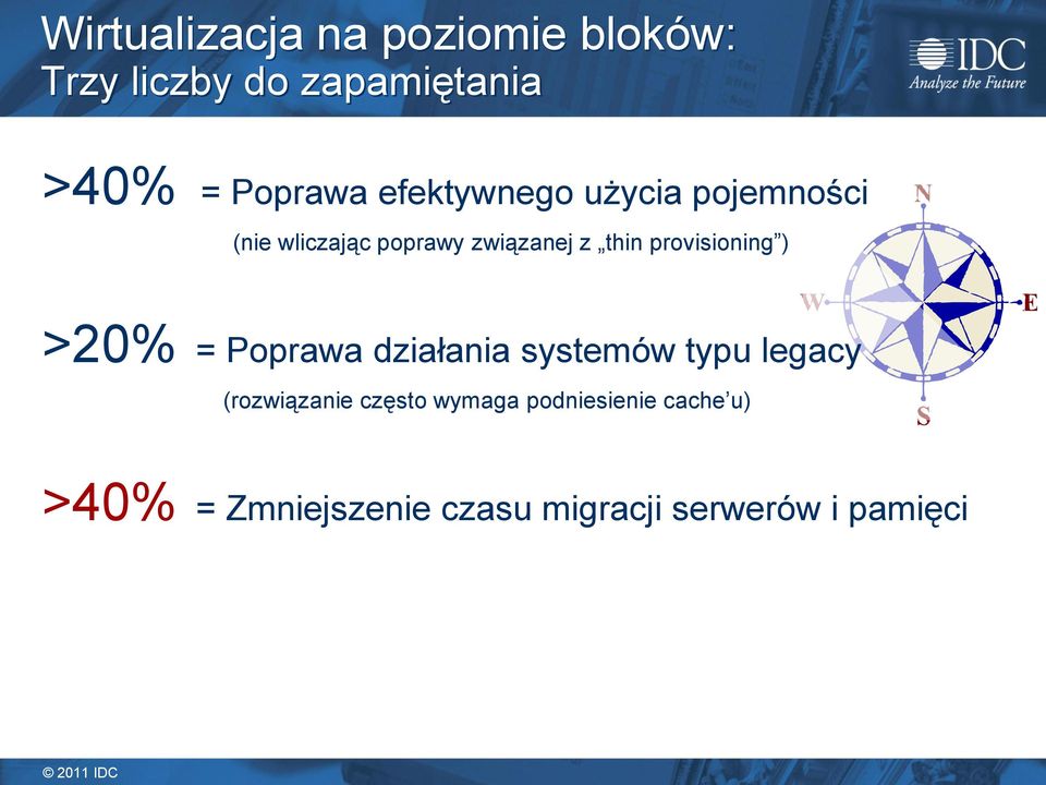 provisioning ) >20% = Poprawa działania systemów typu legacy (rozwiązanie