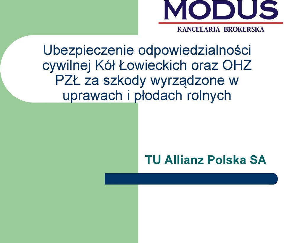 PZŁ za szkody wyrządzone w