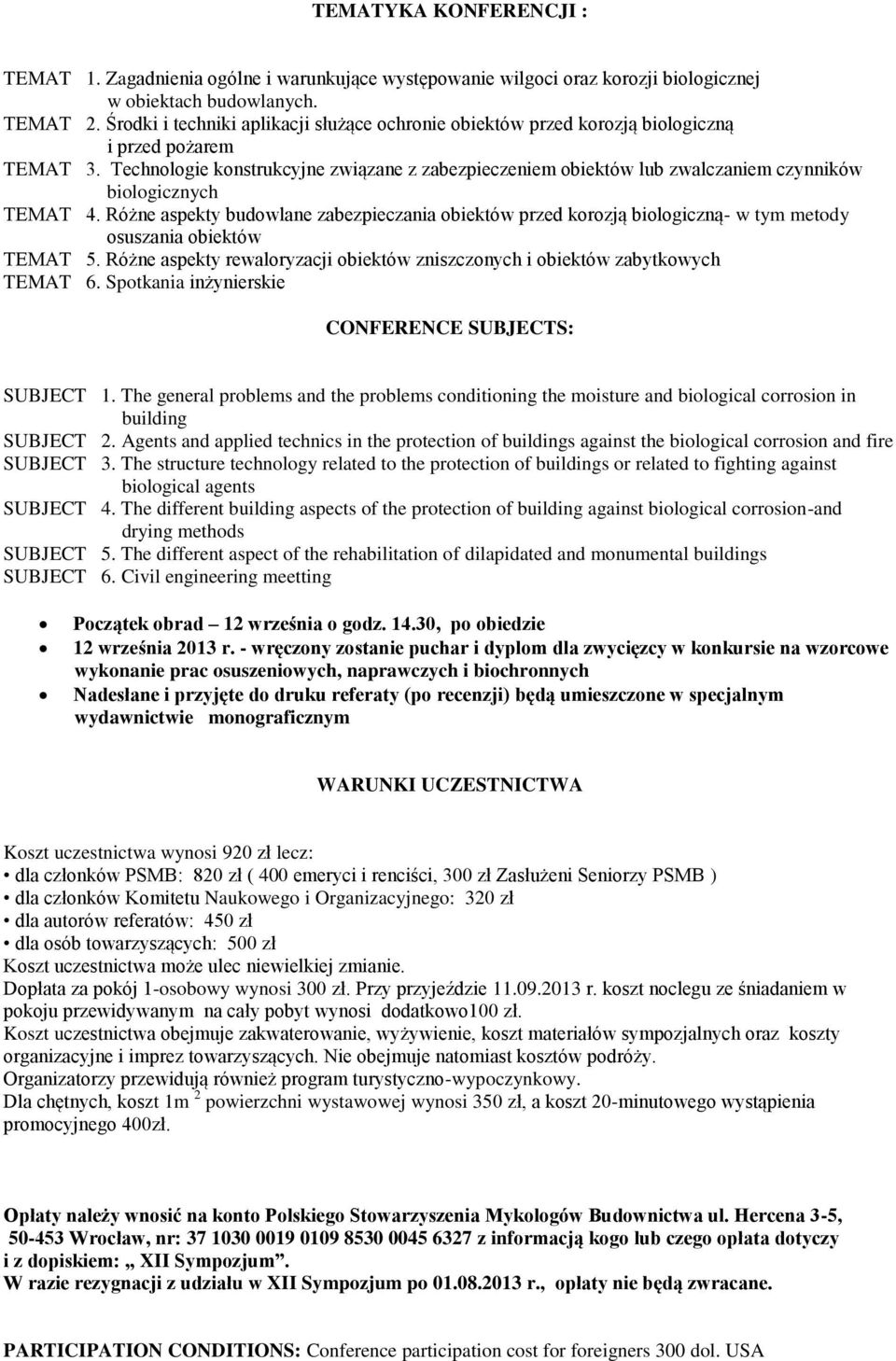 Technologie konstrukcyjne związane z zabezpieczeniem obiektów lub zwalczaniem czynników biologicznych TEMAT 4.