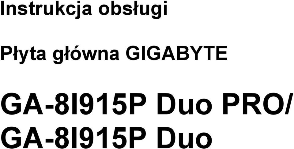 GIGABYTE GA-8I915P