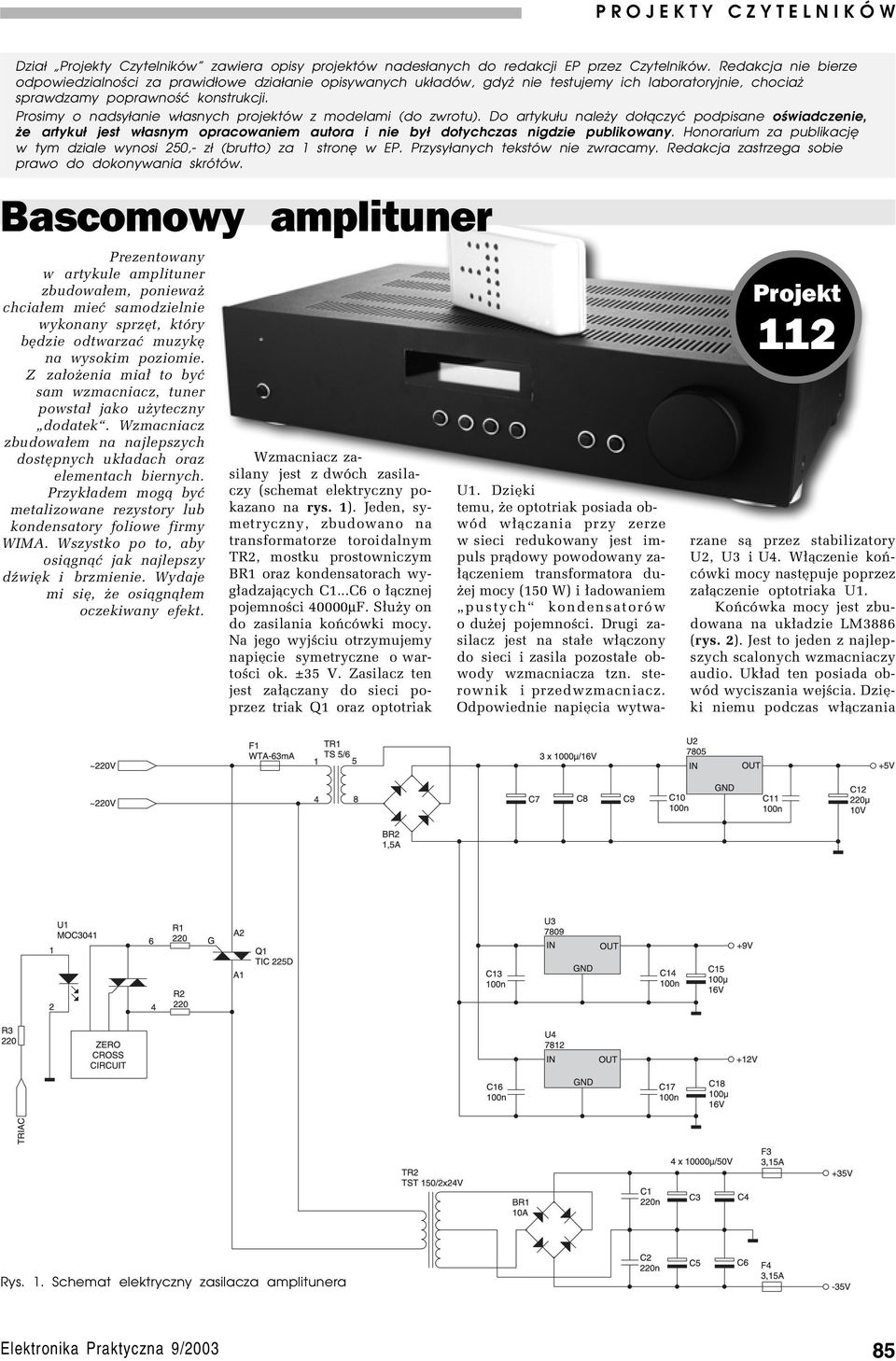 Prosimy o nadsyłanie własnych projektów z modelami (do zwrotu).