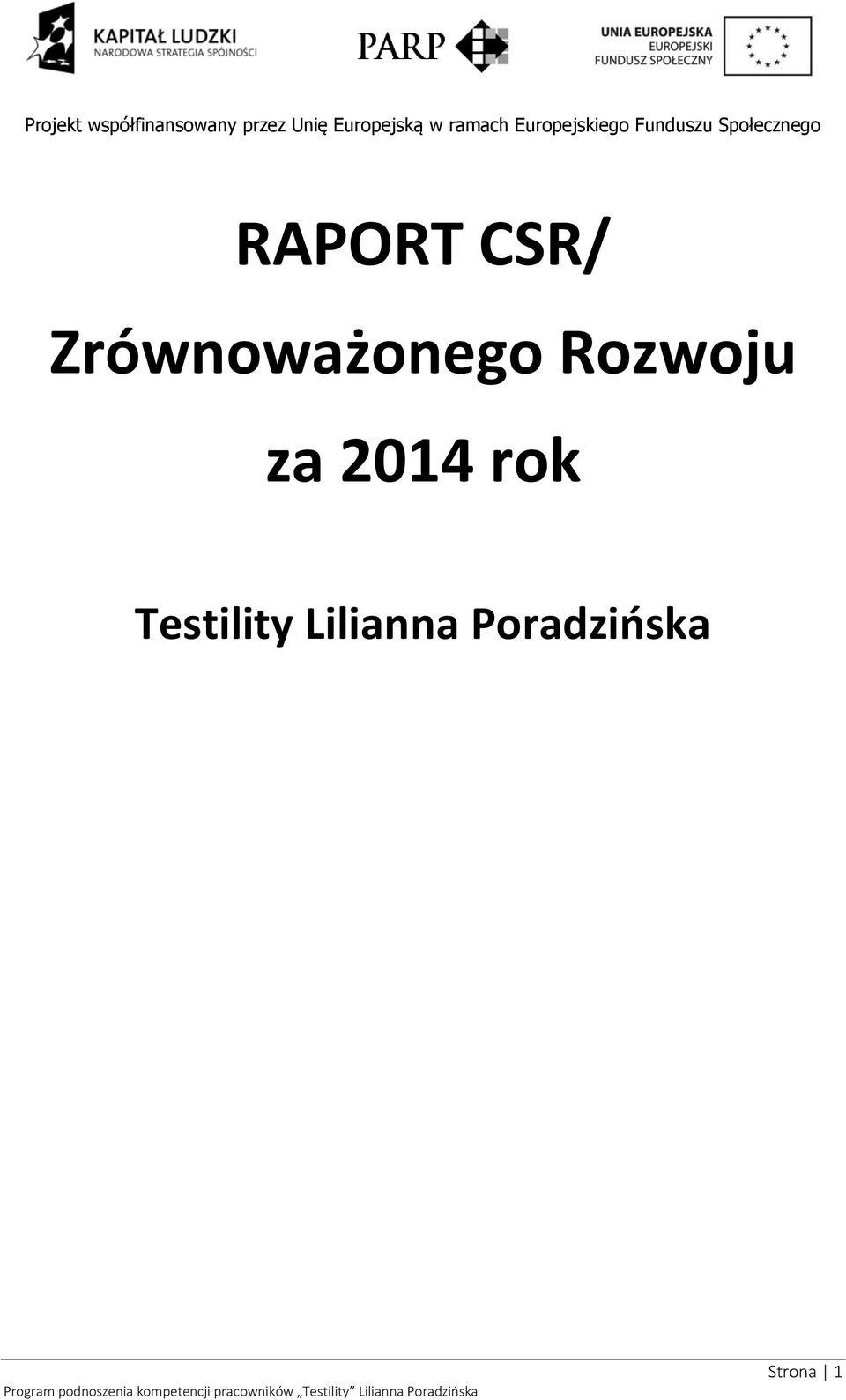 Rozwoju za 201 rok