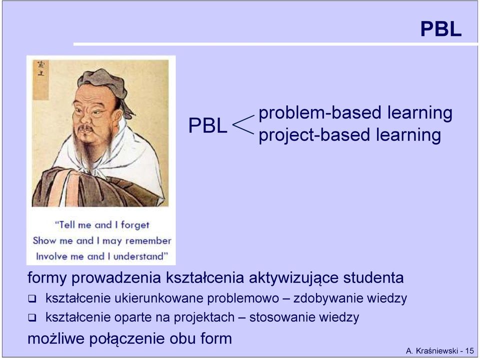 ukierunkowane problemowo zdobywanie wiedzy kształcenie oparte na