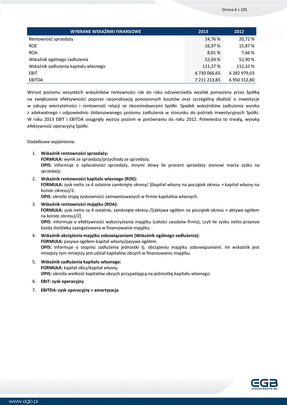 Spółkę na zwiększanie efektywności poprzez racjonalizację ponoszonych kosztów oraz szczególną dbałość o inwestycje w zakupy wierzytelności i rentowność relacji ze zleceniodawcami Spółki.