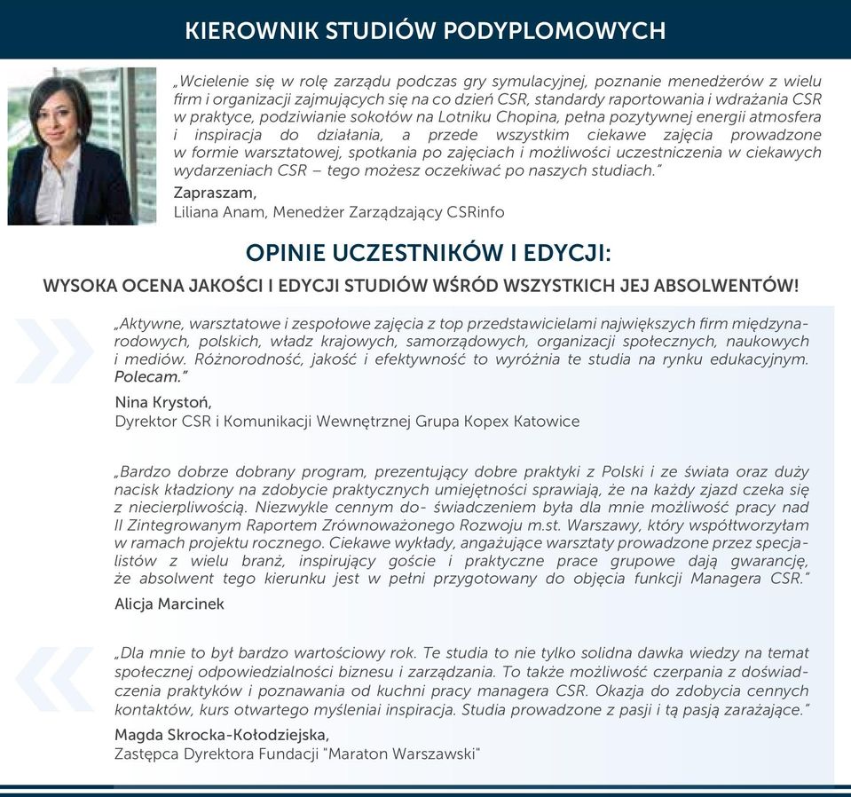 spotkania po zajęciach i możliwości uczestniczenia w ciekawych wydarzeniach CSR tego możesz oczekiwać po naszych studiach.