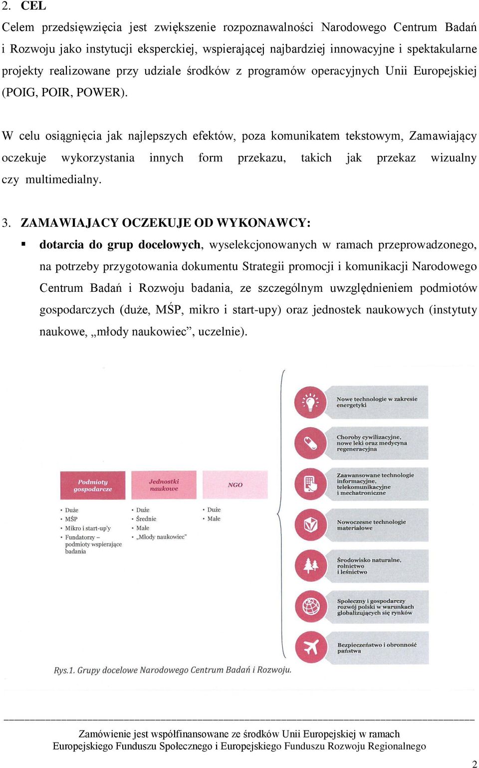 W celu osiągnięcia jak najlepszych efektów, poza komunikatem tekstowym, Zamawiający oczekuje wykorzystania innych form przekazu, takich jak przekaz wizualny czy multimedialny. 3.
