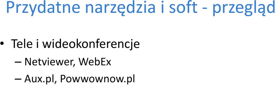 wideokonferencje