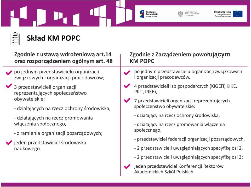 -działających na rzecz promowania włączenia społecznego, - z ramienia organizacji pozarządowych; jeden przedstawiciel środowiska naukowego.