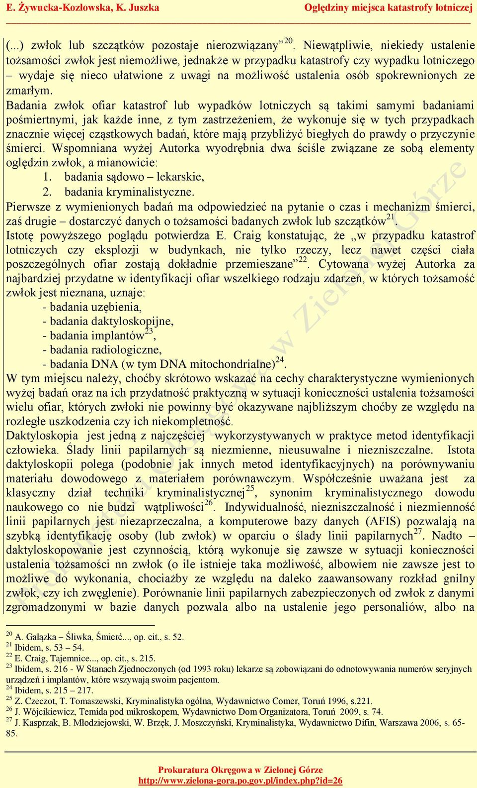 ze zmarłym.