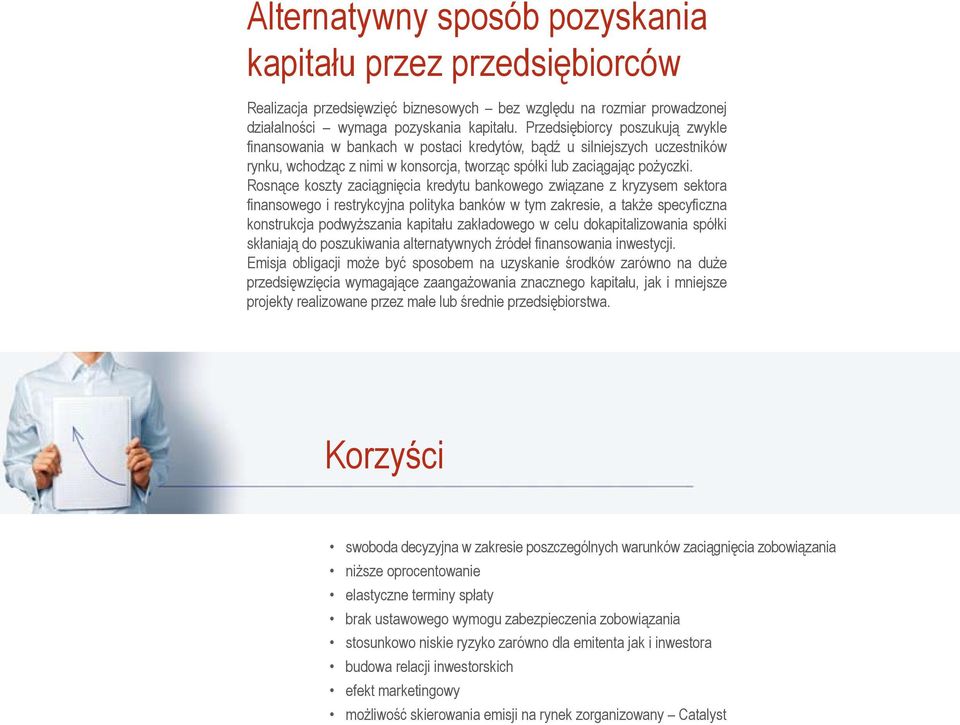 Rosnące koszty zaciągnięcia kredytu bankowego związane z kryzysem sektora finansowego i restrykcyjna polityka banków w tym zakresie, a także specyficzna konstrukcja podwyższania kapitału zakładowego