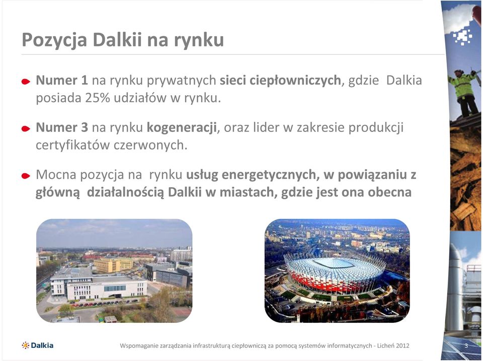 Numer 3 na rynku kogeneracji, oraz lider w zakresie produkcji certyfikatów