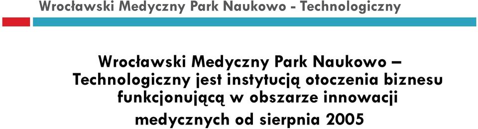 Technologiczny jest instytucją otoczenia biznesu