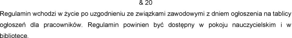 tablicy ogłoszeń dla pracowników.