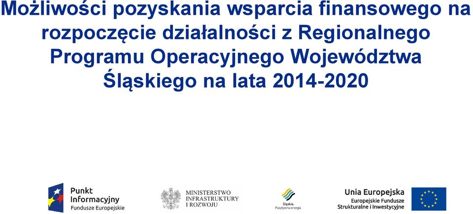 działalności z Regionalnego Programu