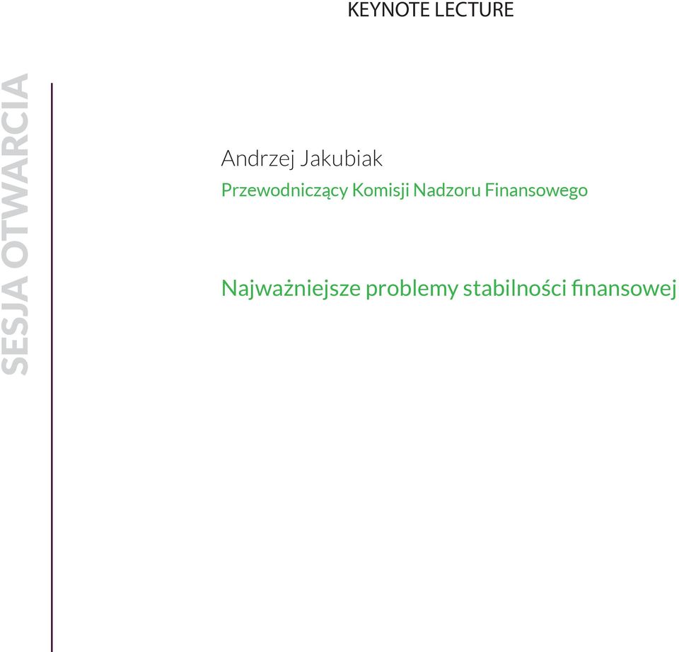 Komisji Nadzoru Finansowego