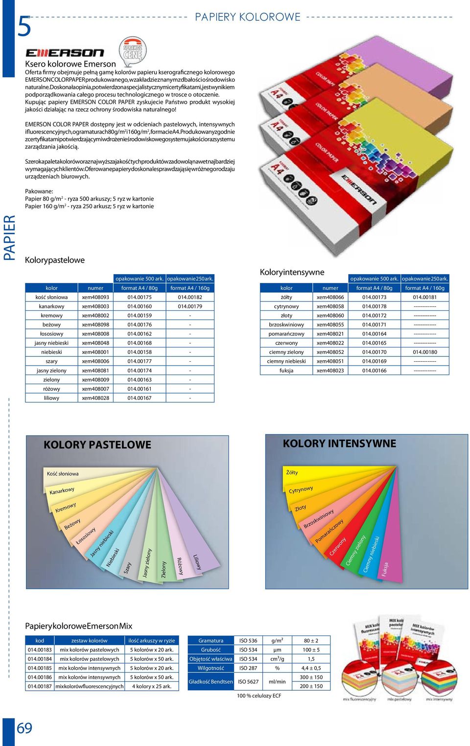 Kupując papiery EMERSON COLOR PAPER zyskujecie Państwo produkt wysokiej jakości działając na rzecz ochrony środowiska naturalnego!