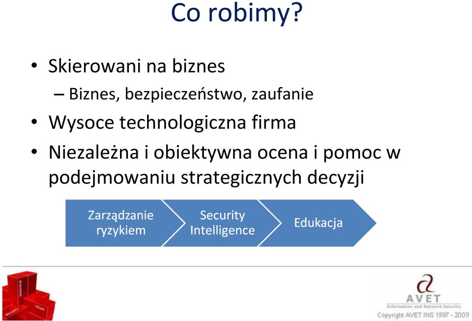 bezpieczeństwo, zaufanie Wysoce