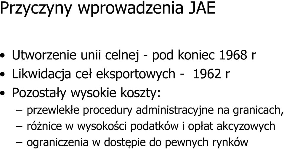 przewlekłe procedury administracyjne na granicach, różnice w