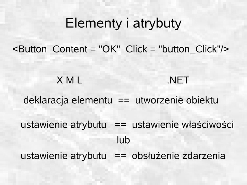 NET deklaracja elementu == utworzenie obiektu