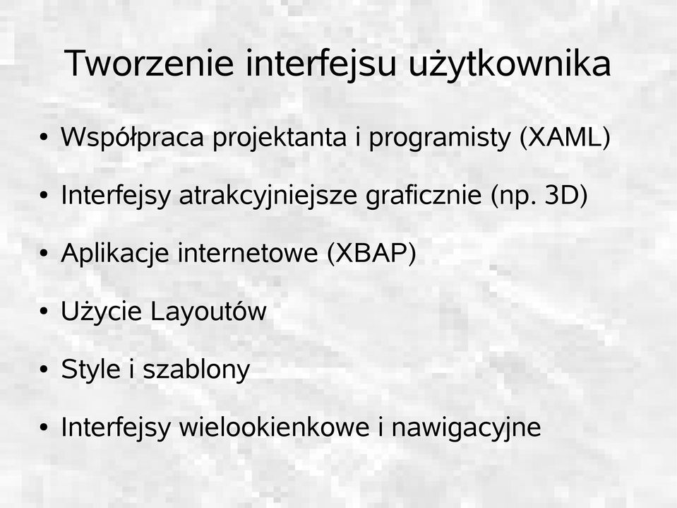 graficznie (np.