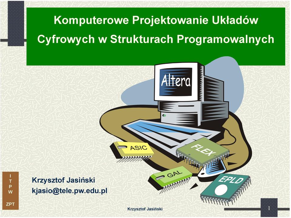 rogramowalnych Krzysztof Jasiński