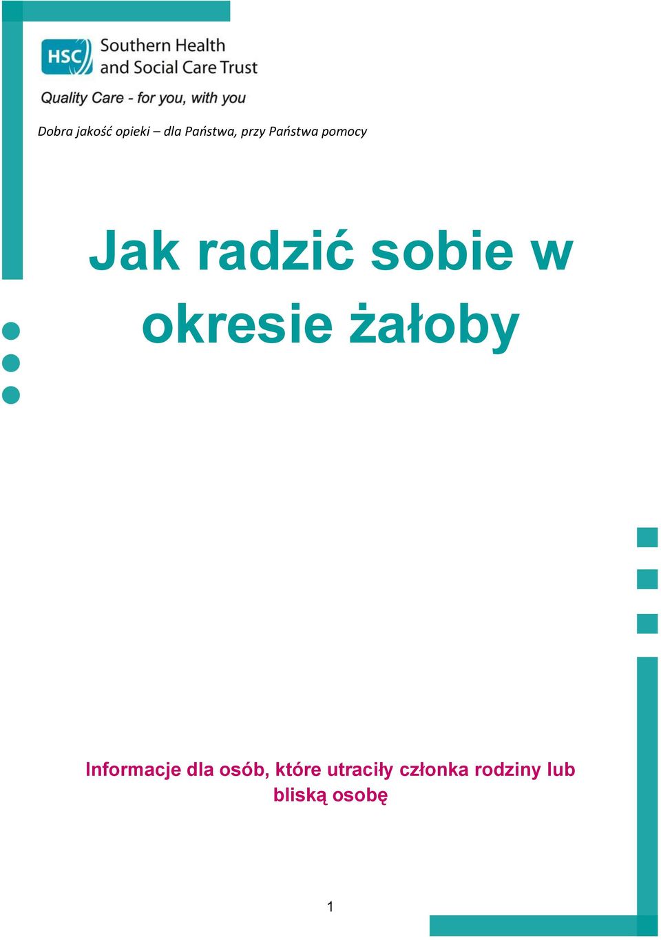 okresie żałoby Informacje dla osób,
